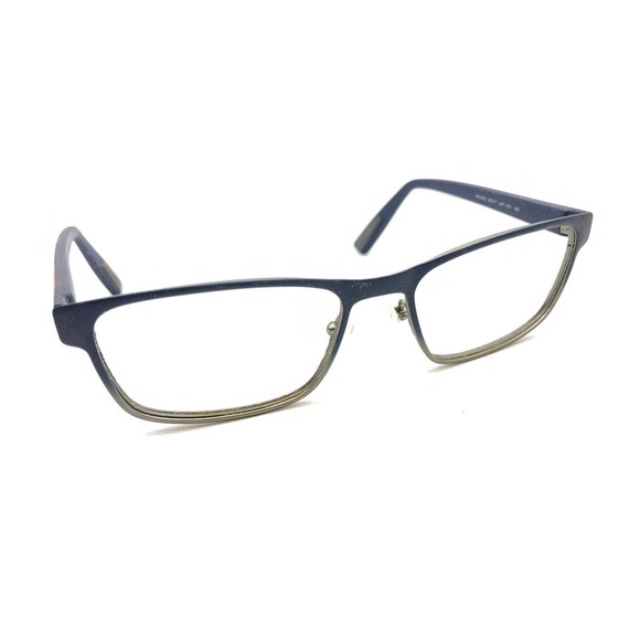 Prada VPS 50G U6T-1O1 Blue Gray Red Eyeglasses Frames 53-17 140 Italy Men Women - Picture 1 of 12